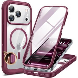 Miracase Magnetic for iPhone 17 Pro Case 6.3" MagSafe Built-in Screen Protector